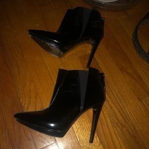 Pierre Hardy Fin Leather Black Ankle Boots